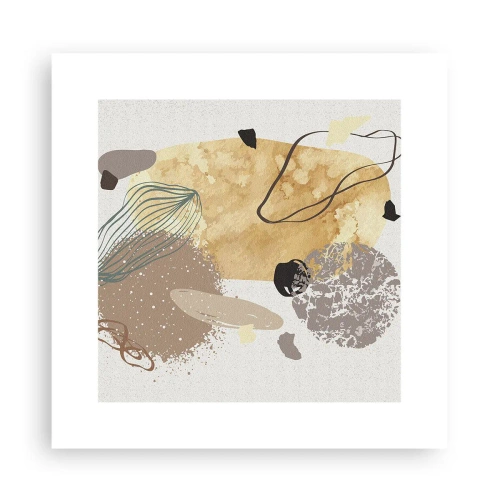 Plagát - Abstraktná slivka - 30x30 cm