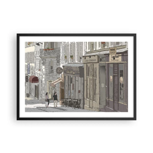 Plagát v čiernom ráme - Mestské radosti - 70x50 cm
