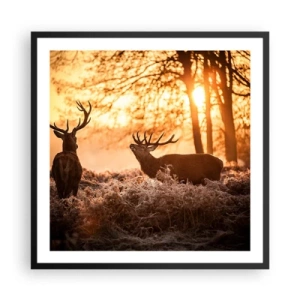 Plagát v čiernom ráme - Sen poľovníka - 60x60 cm