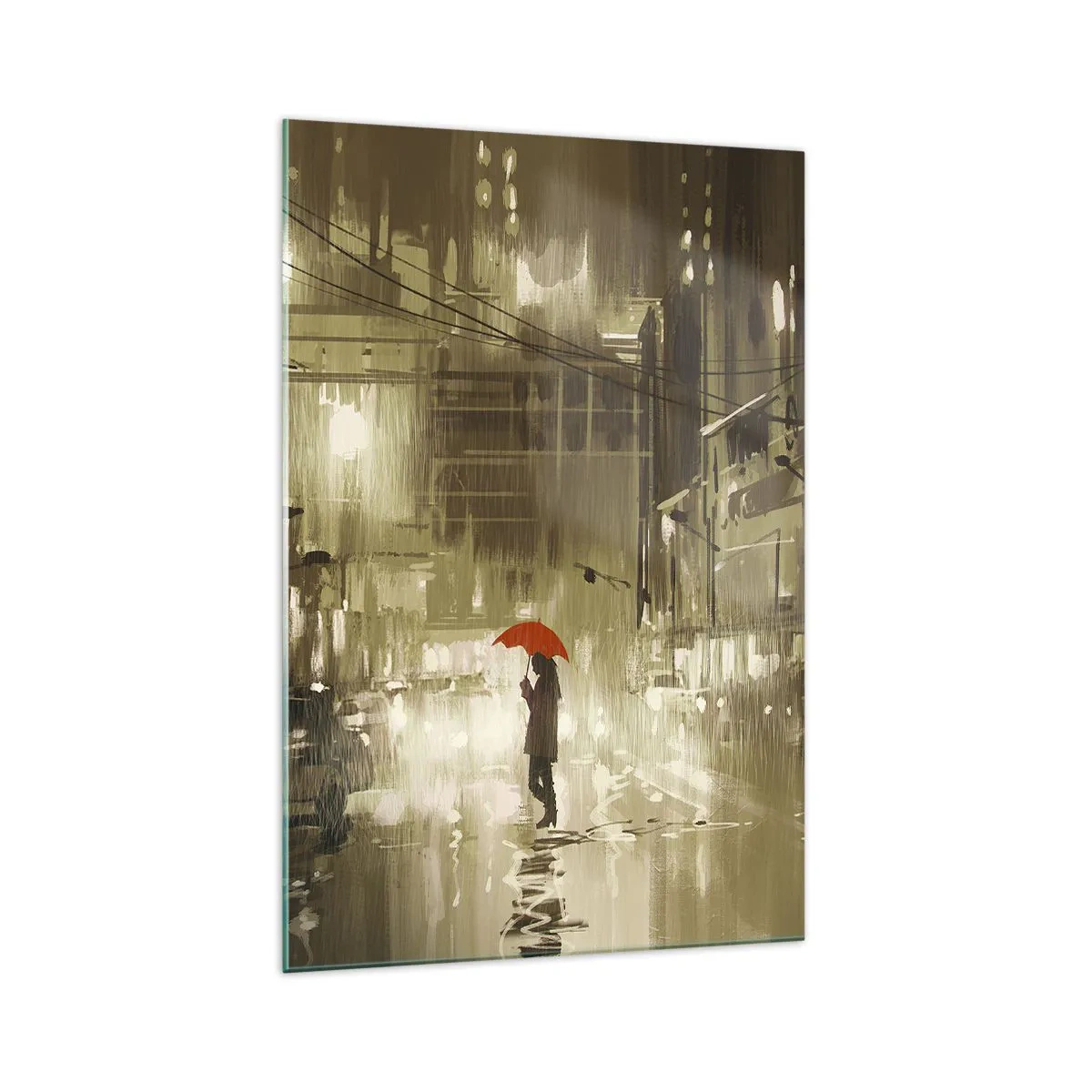 Obraz na skle - Sama, ale nie osamelá - 70x100 cm