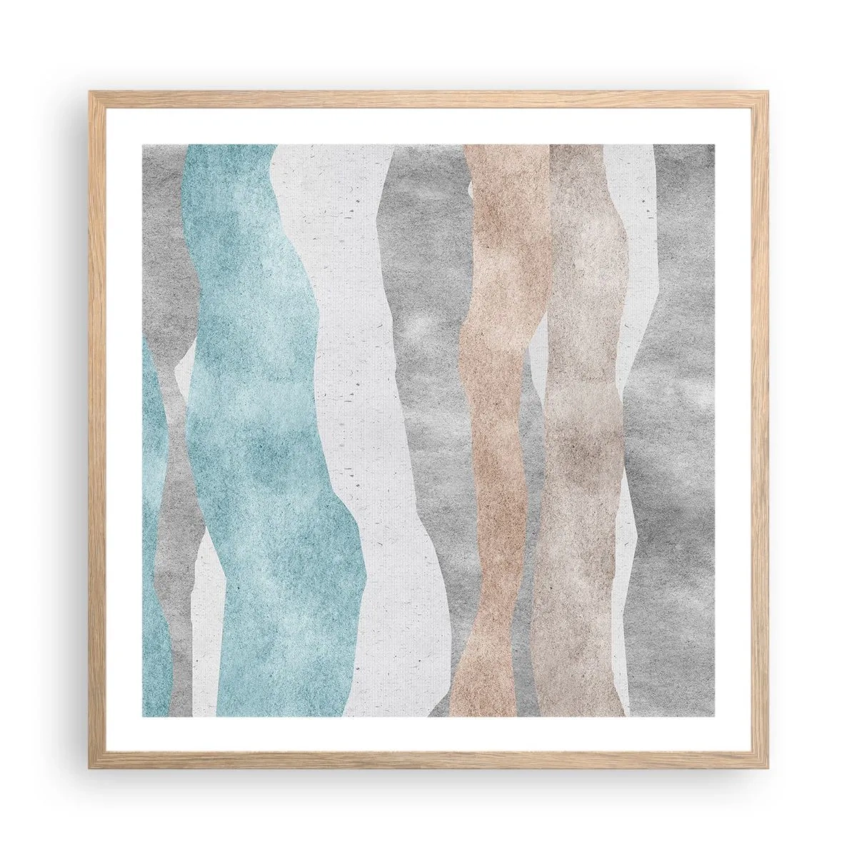 Plagát v ráme zo svetlého duba - Štúdia blízkosti - 60x60 cm