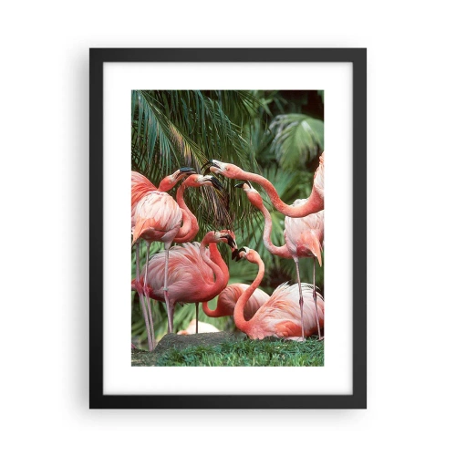 Plagát v čiernom ráme - Popoludňajšie klebety - 30x40 cm