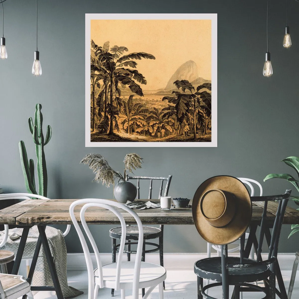 Plagát - V koloniálnom štýle - 60x60 cm