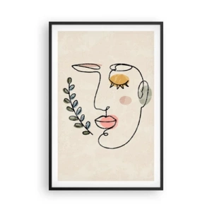 Plagát v čiernom ráme - Nájdený pokoj - 61x91 cm