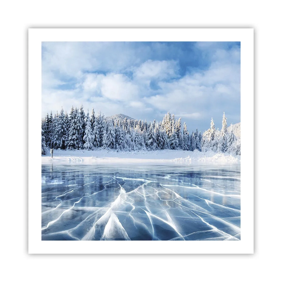 Plagát - Oslnivý a kryštalický pohľad - 60x60 cm