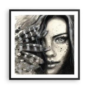 Plagát v čiernom ráme - Divoká krása - 60x60 cm