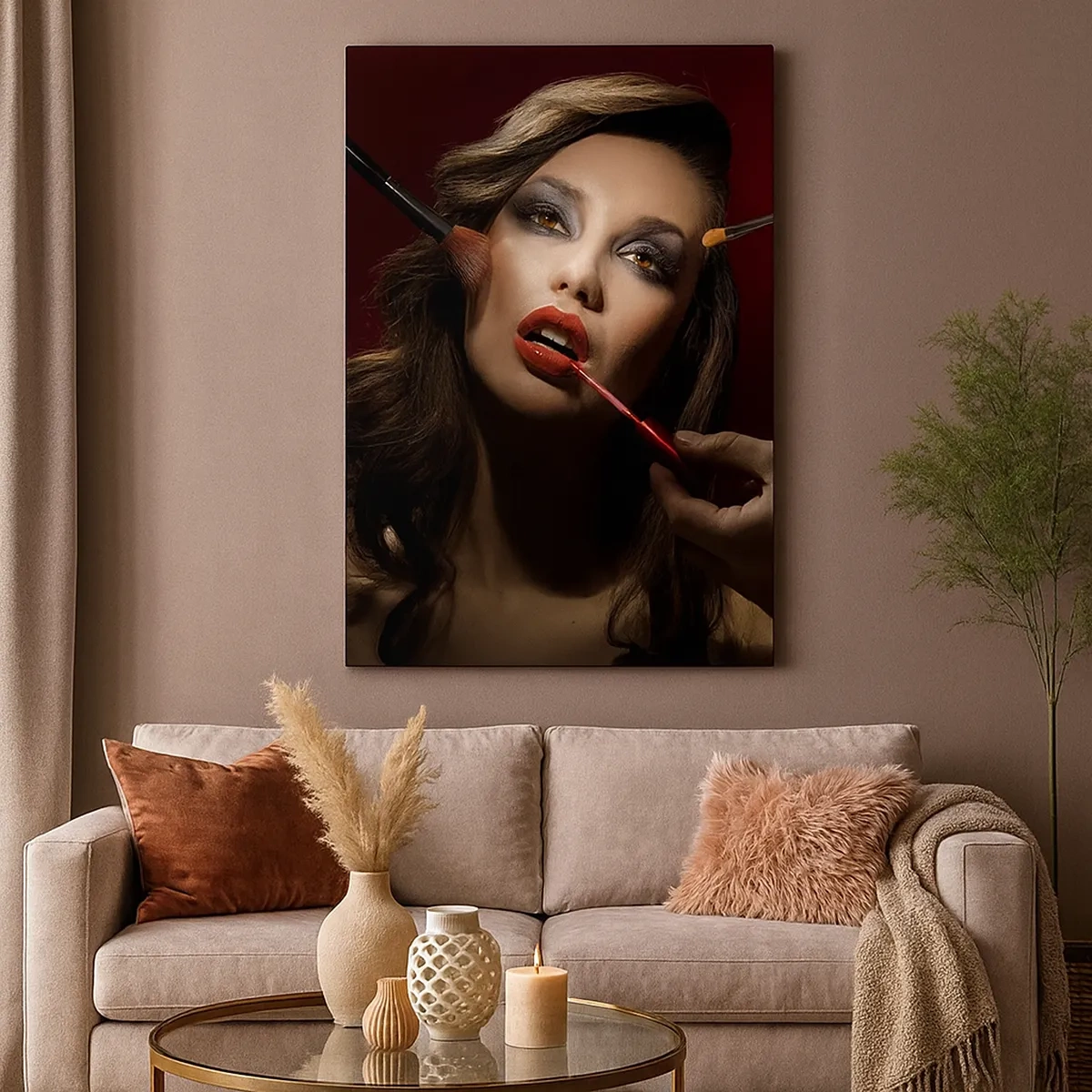 Obraz na plátne - Krásna zasnená - 50x70 cm