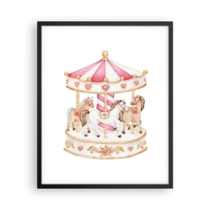 Plagát v čiernom ráme - Sladký svet detstva - 40x50 cm