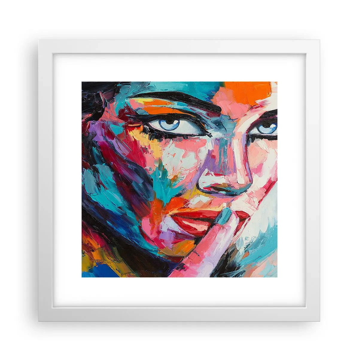 Plagát v bielom ráme - Naše prvé tajomstvo - 30x30 cm