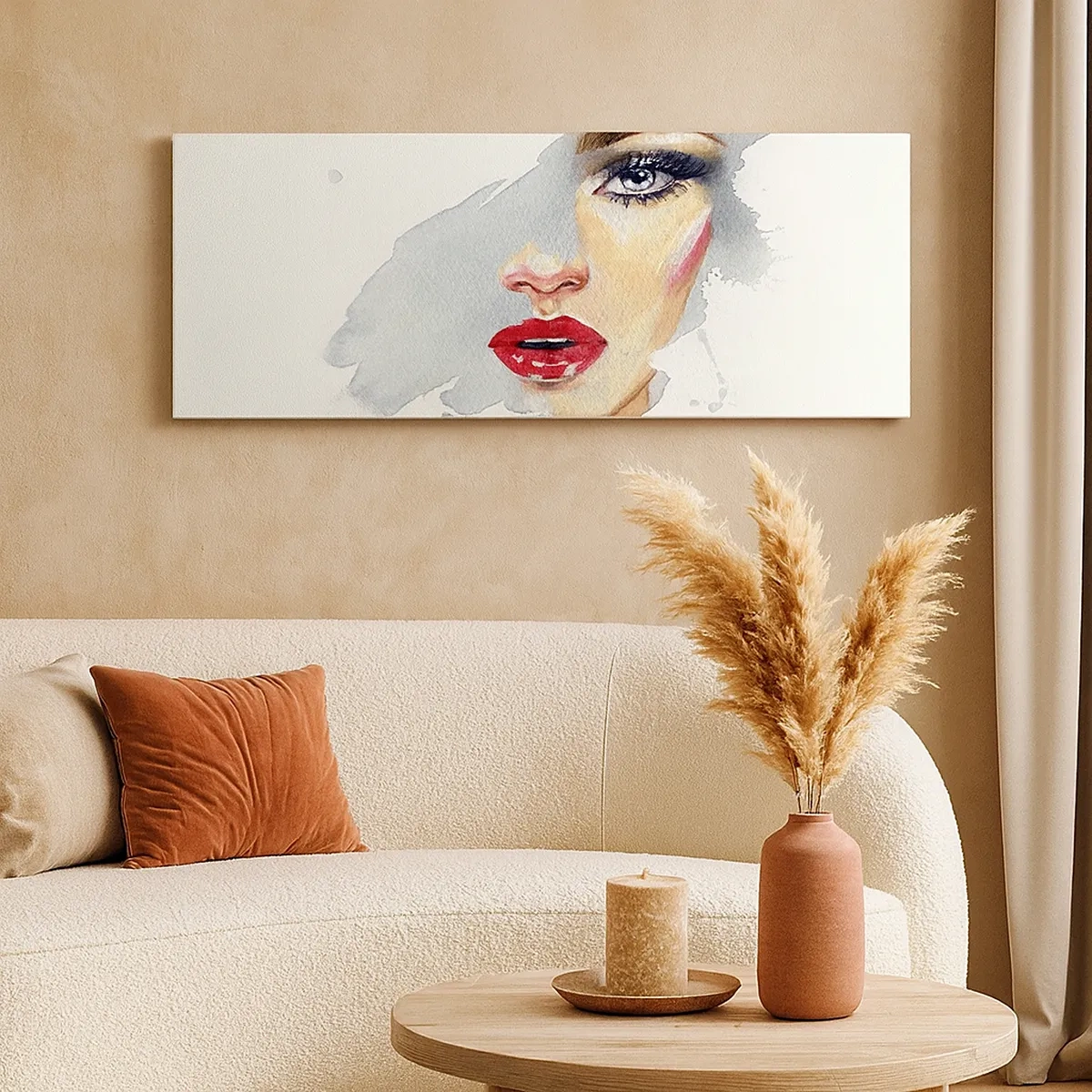 Obraz na plátne - Odraz v kvapke vody - 30x30 cm