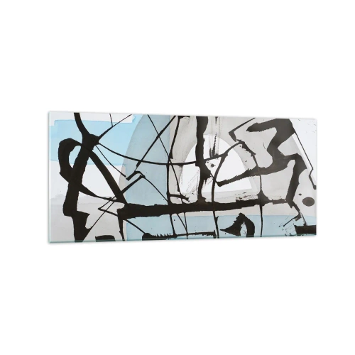 Obraz na skle - Aj napriek tomu modrý - 120x50 cm