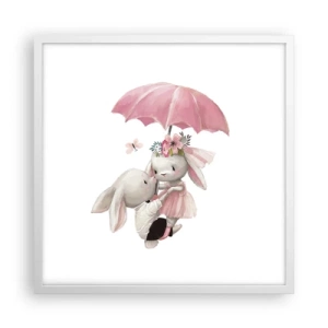 Plagát v bielom ráme - To je láska - 50x50 cm