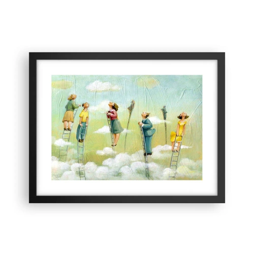 Plagát v čiernom ráme - Za svojim snom - 40x30 cm