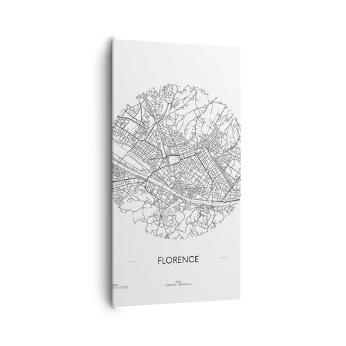 Obraz na plátne - Anatómia Florencie - 65x120 cm