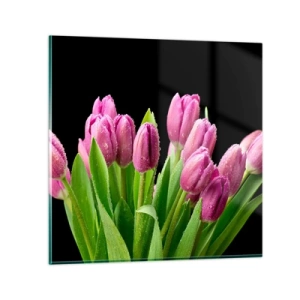 Obraz na skle - Ľaliové potešenie jari - 60x60 cm