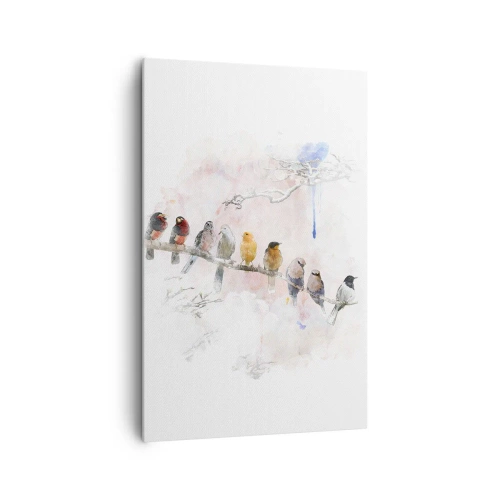 Obraz na plátne - Okrídlené stretnutie - 80x120 cm