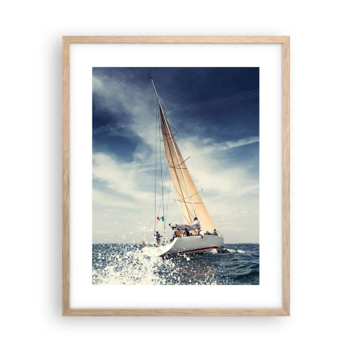 Plagát v ráme zo svetlého duba - Nás nedobehnú! - 40x50 cm