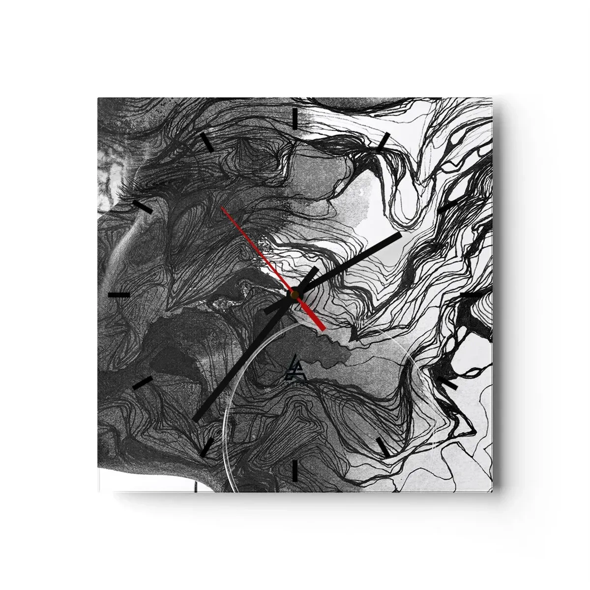 Nástenné hodiny - Zapletená v snoch - 40x40 cm