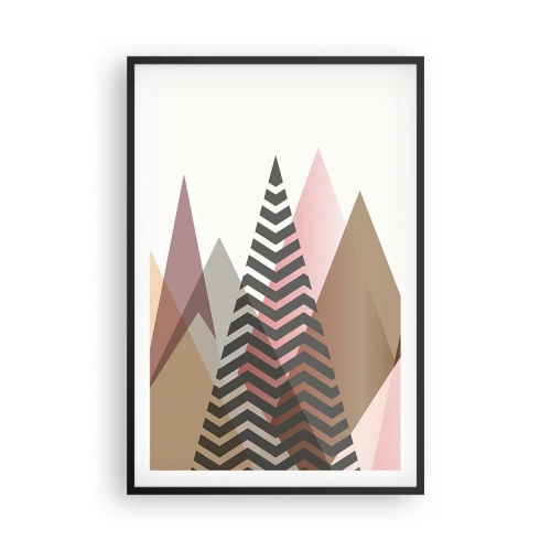 Plagát v čiernom ráme - Pyramidálny pohľad - 61x91 cm