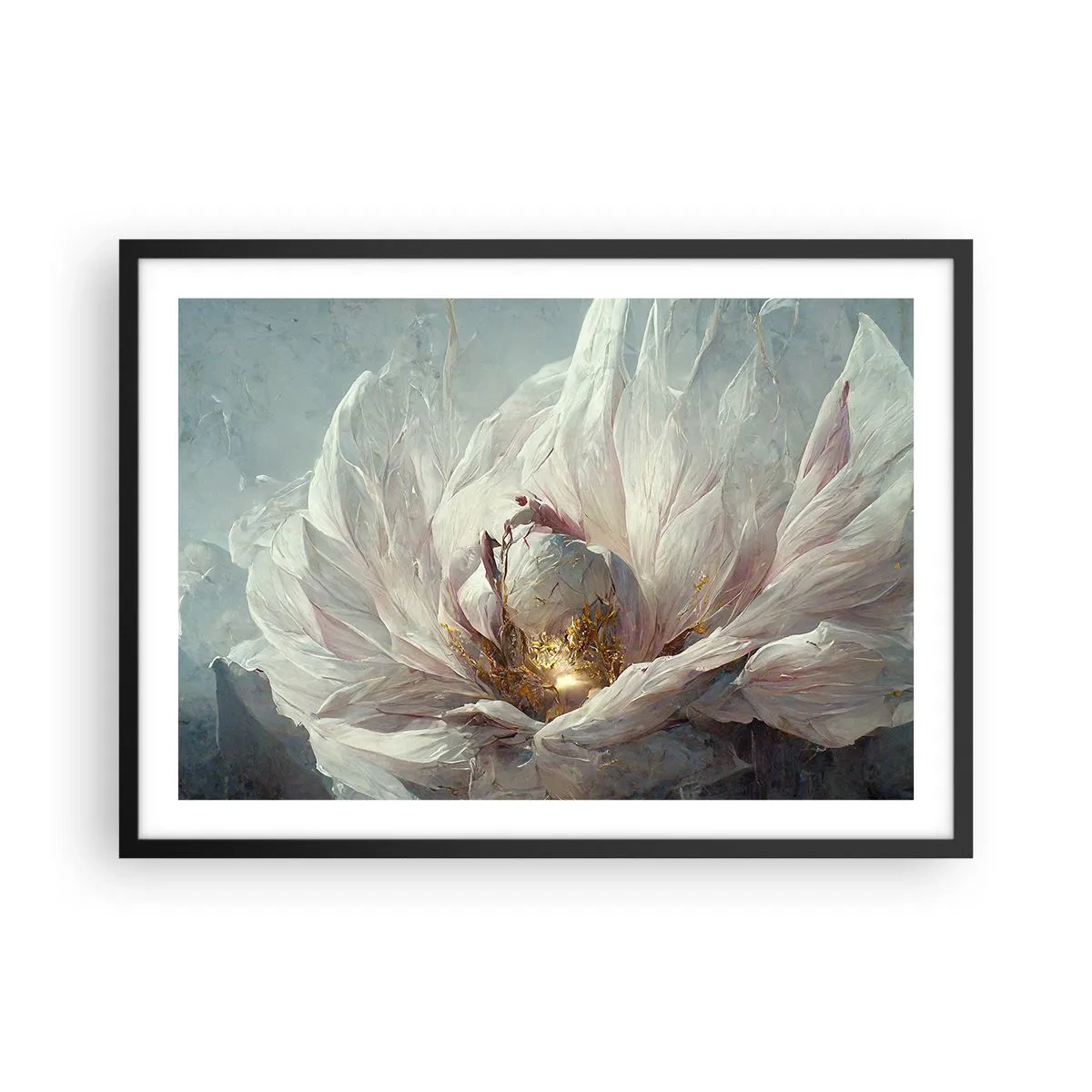 Plagát v čiernom ráme - Rozkvitá raz za sto rokov - 70x50 cm