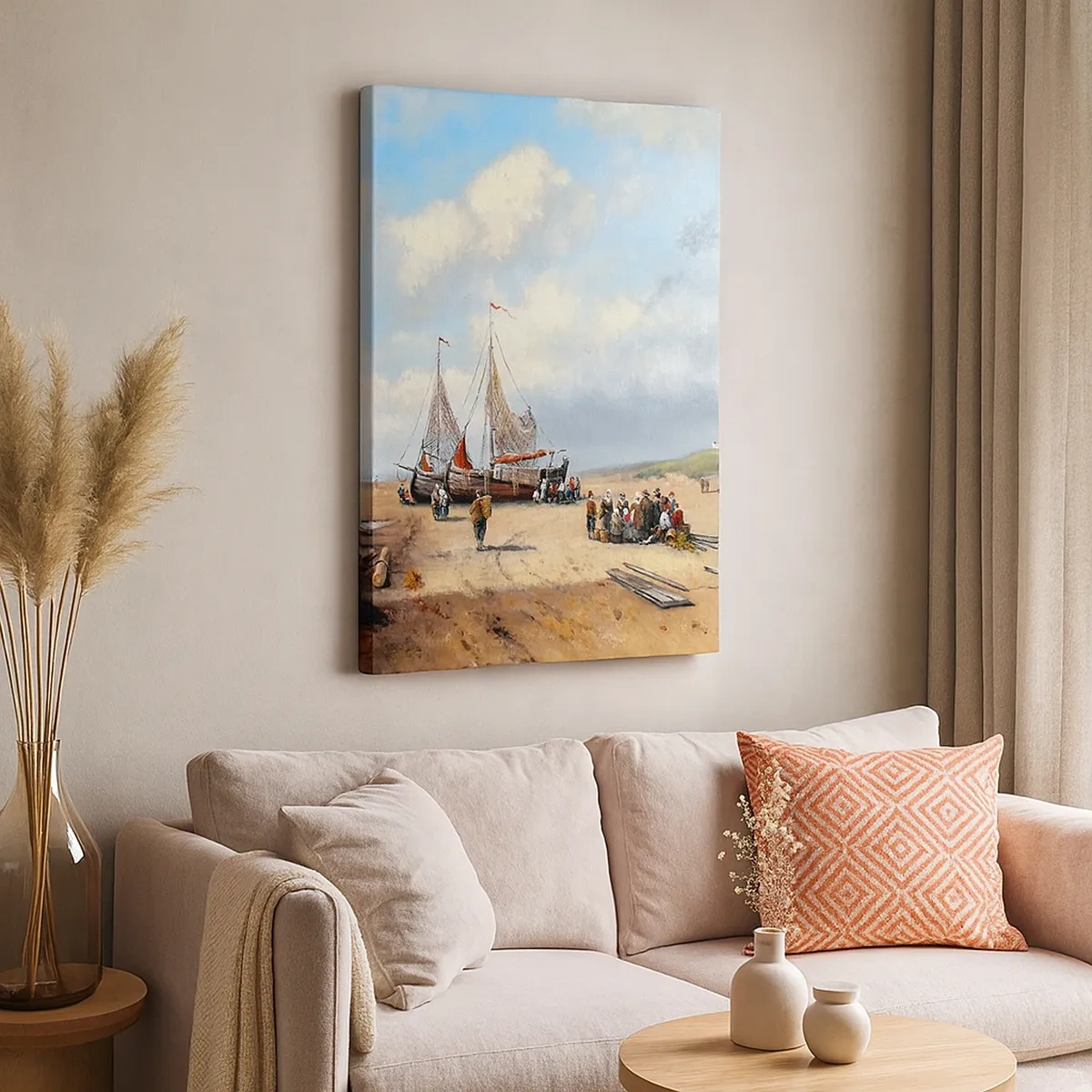 Obraz na plátne - Po úspešnom rybolove - 50x70 cm