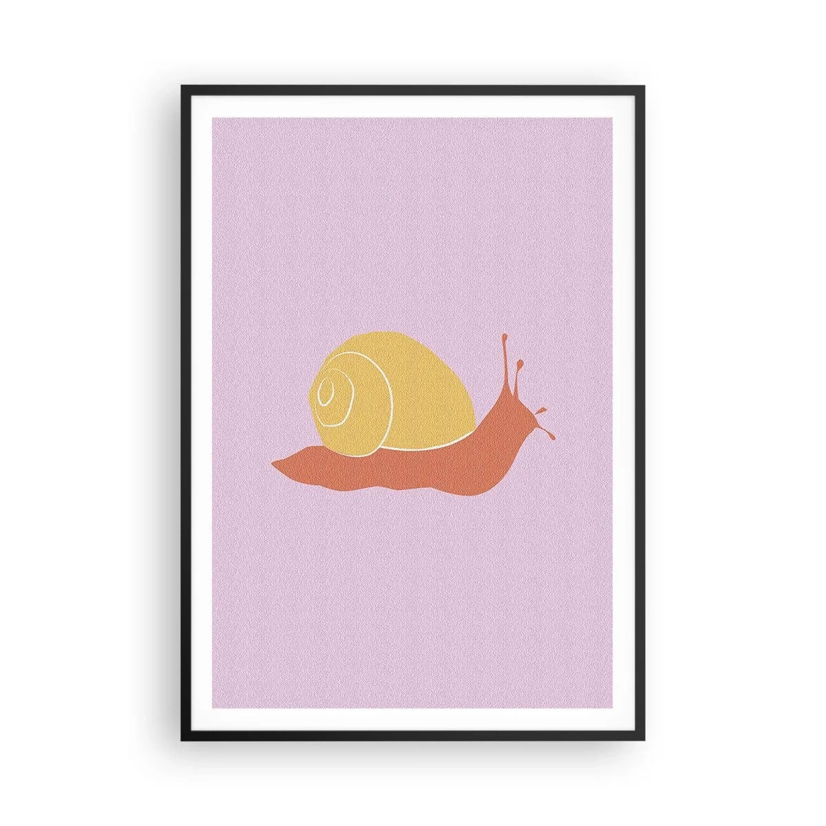 Plagát v čiernom ráme - Nie je kam sa ponáhľať - 70x100 cm