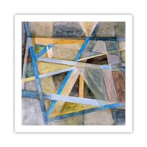 Plagát - Priamo alebo diagonálne? - 60x60 cm