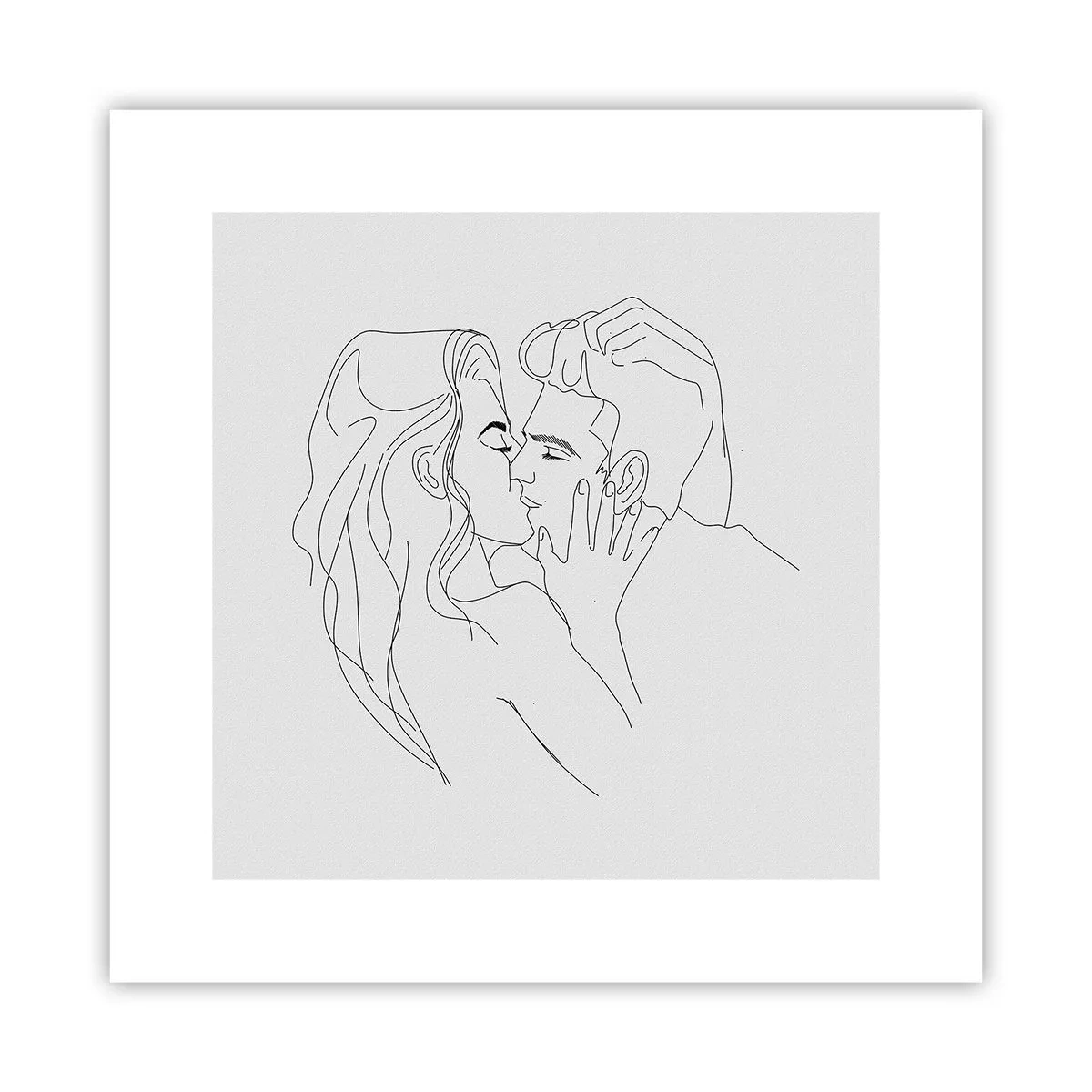 Plagát - Jedným ťahom - 30x30 cm