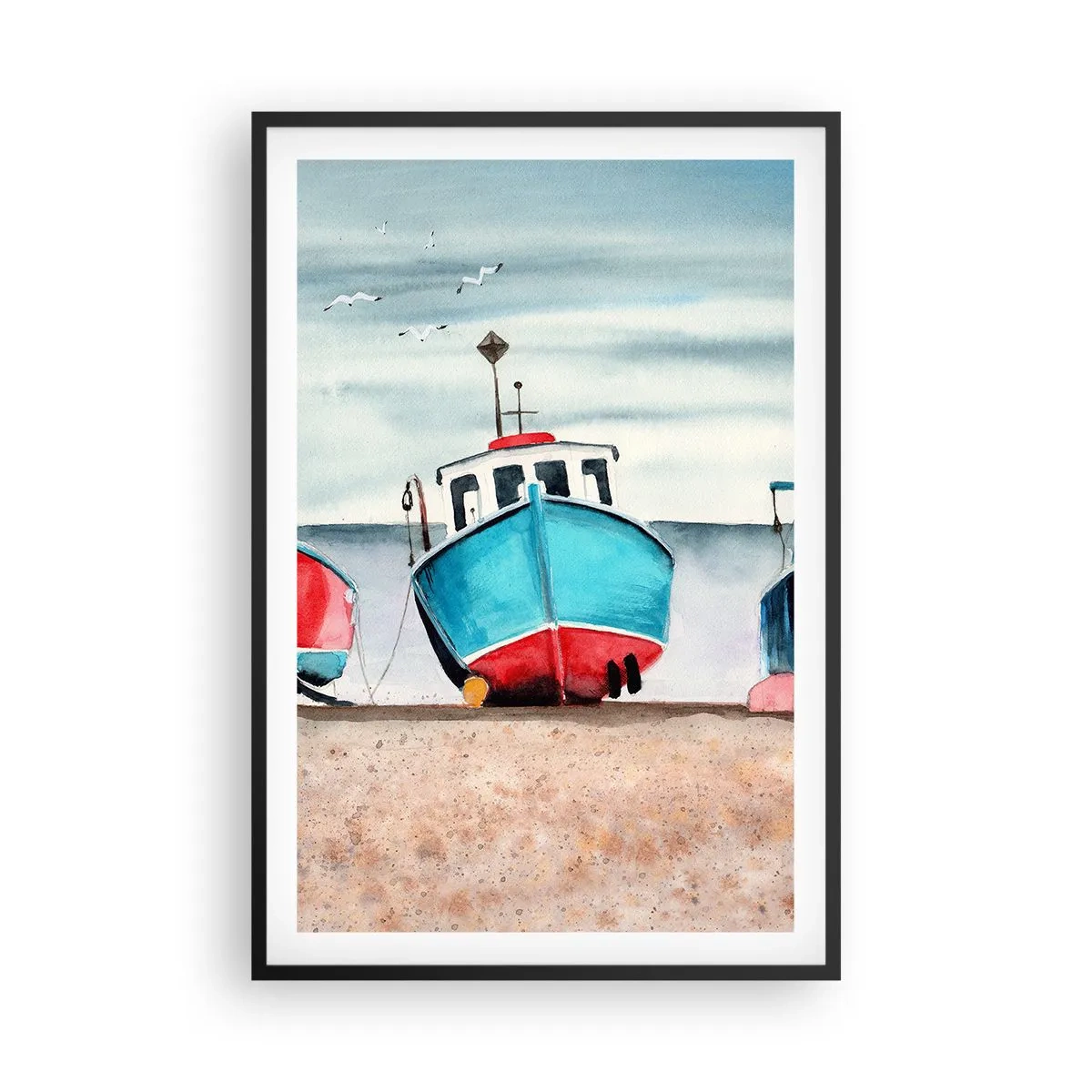 Plagát v čiernom ráme - Pripravené na úlovok - 61x91 cm