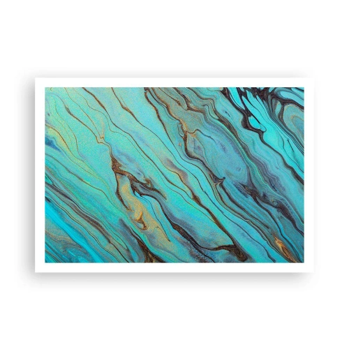 Plagát - Tyrkysový príliv - 100x70 cm