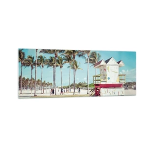 Obraz na skle - Čaká ťa krásny deň - 140x50 cm