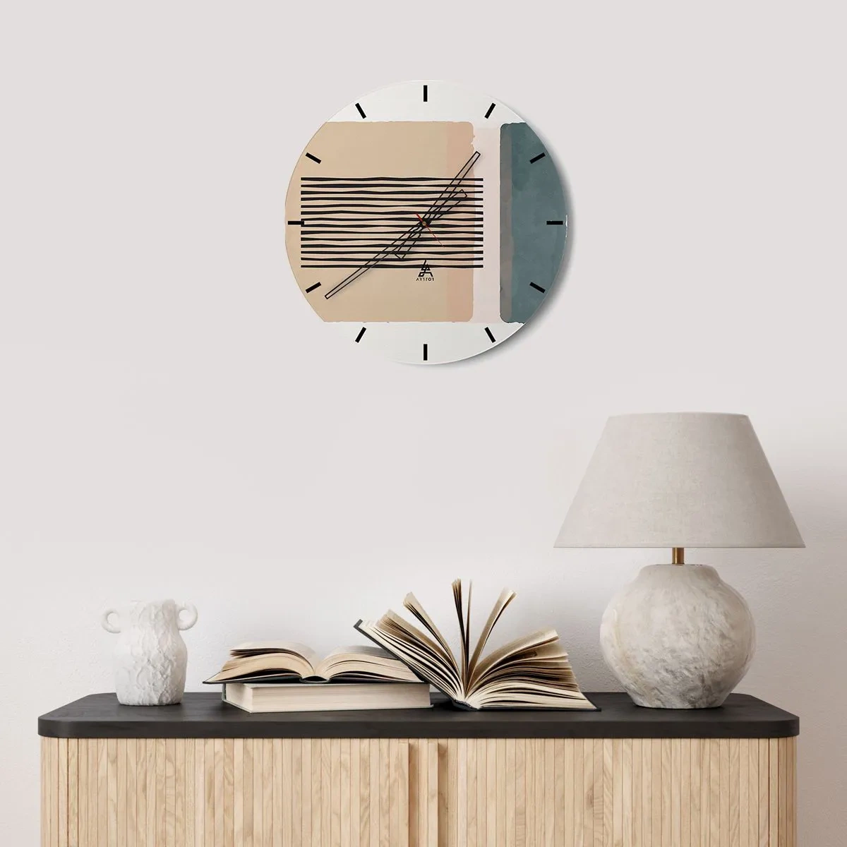 Nástenné hodiny - Všetko v poriadku - 40x40 cm