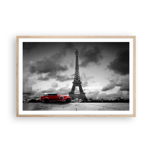 Plagát v ráme zo svetlého duba - Nie tak dávno v Paríži - 91x61 cm