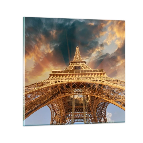 Obraz na skle - Ako ľudstvo dosiahlo nebo - 40x40 cm