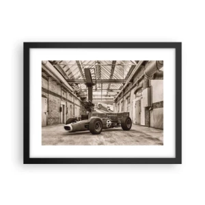 Plagát v čiernom ráme - Odpočinok víťaza - 40x30 cm