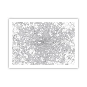 Plagát - Mapa londýnskeho labyrintu - 70x50 cm
