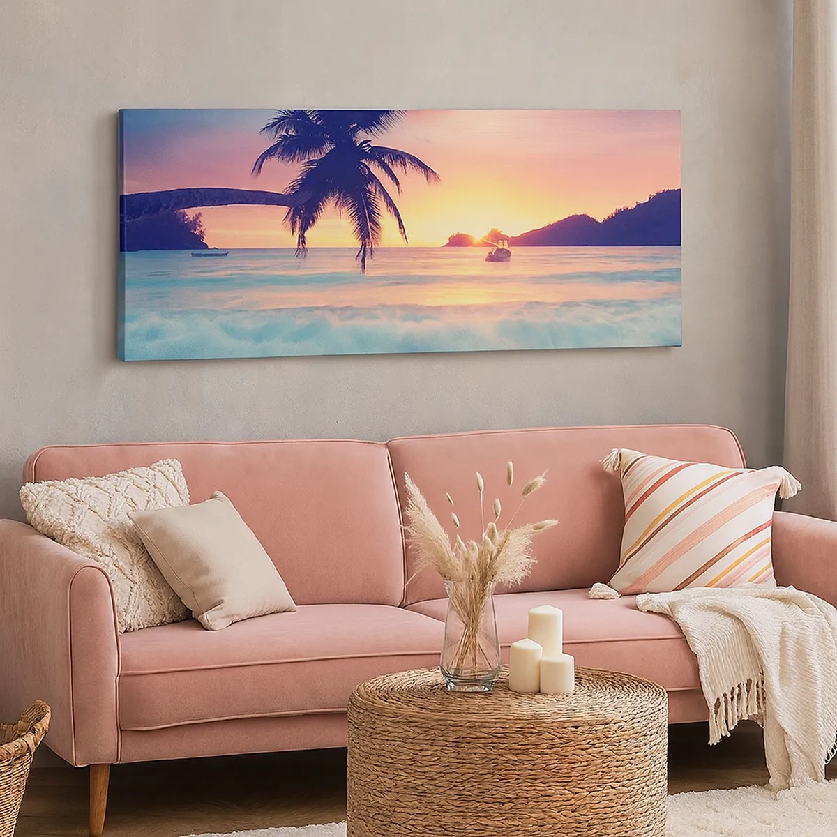 Obraz na plátne - Večer v zátoke - 30x30 cm