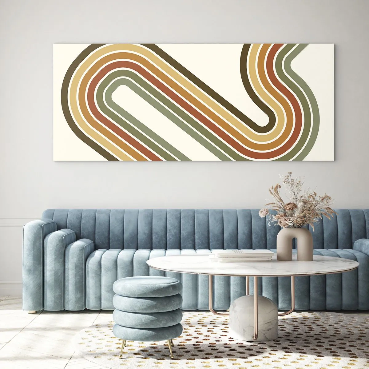 Obraz na skle - Kľučkovanie do cieľa - 100x40 cm