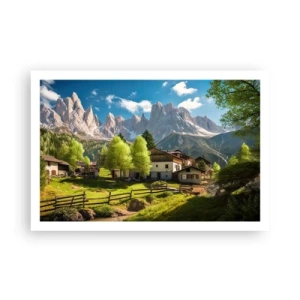 Plagát - Alpská idyla - 91x61 cm
