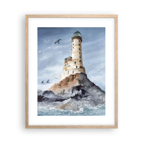 Plagát v ráme zo svetlého duba - Nepremožiteľná - 40x50 cm