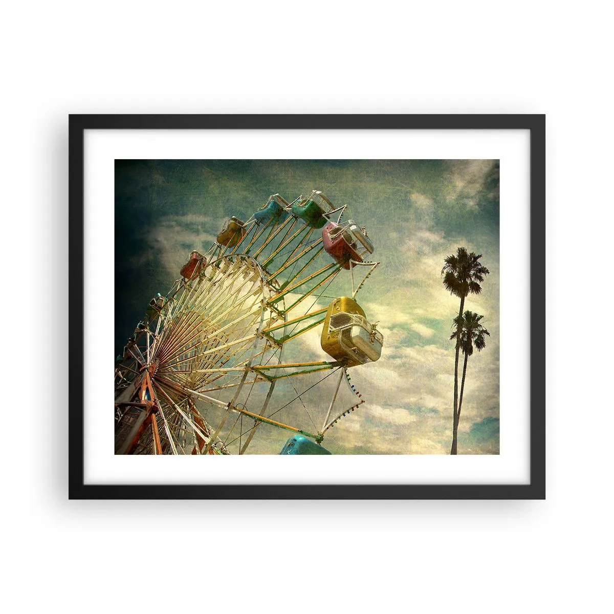 Plagát v čiernom ráme - Bude, bude zábava… - 50x40 cm