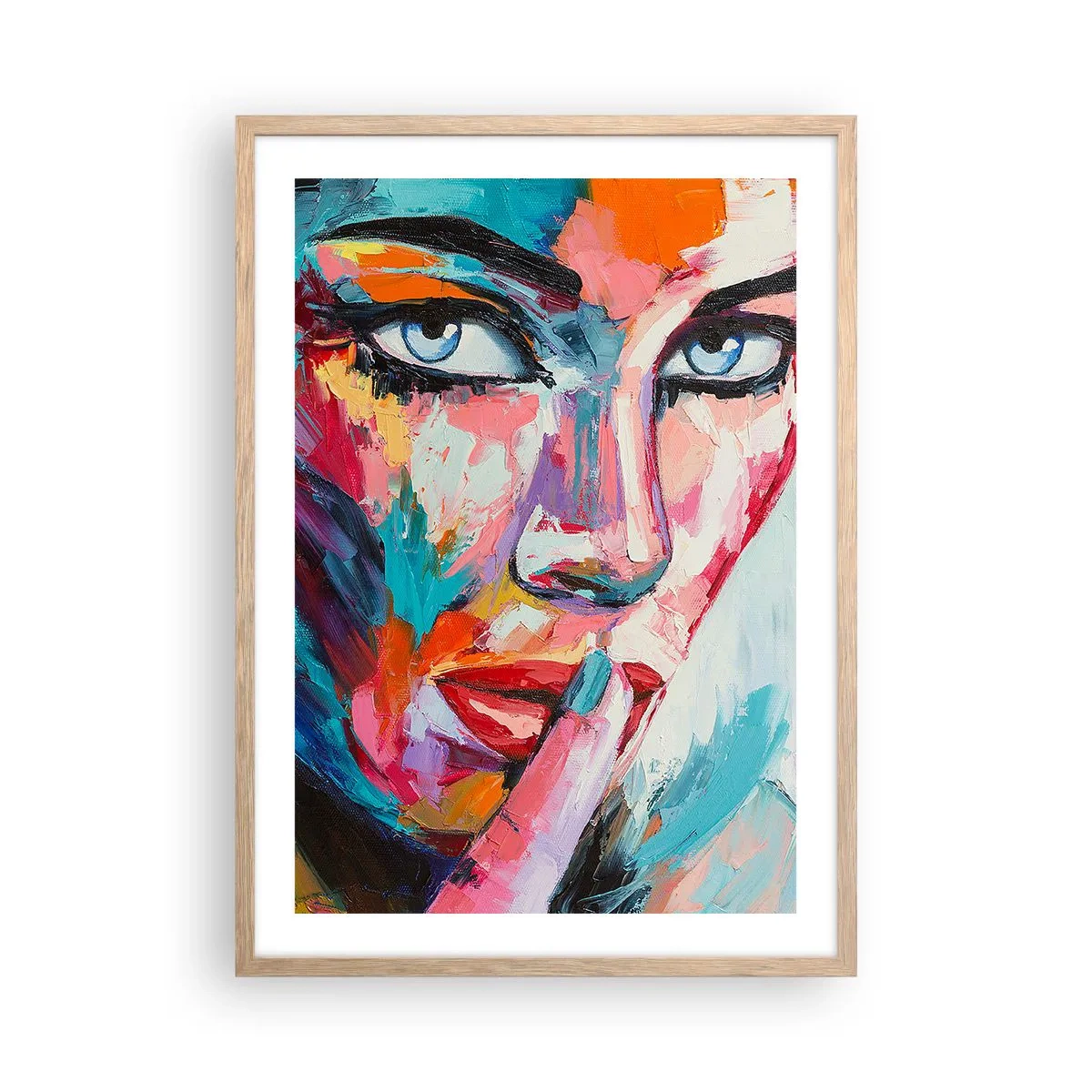 Plagát v ráme zo svetlého duba - Naše prvé tajomstvo - 50x70 cm