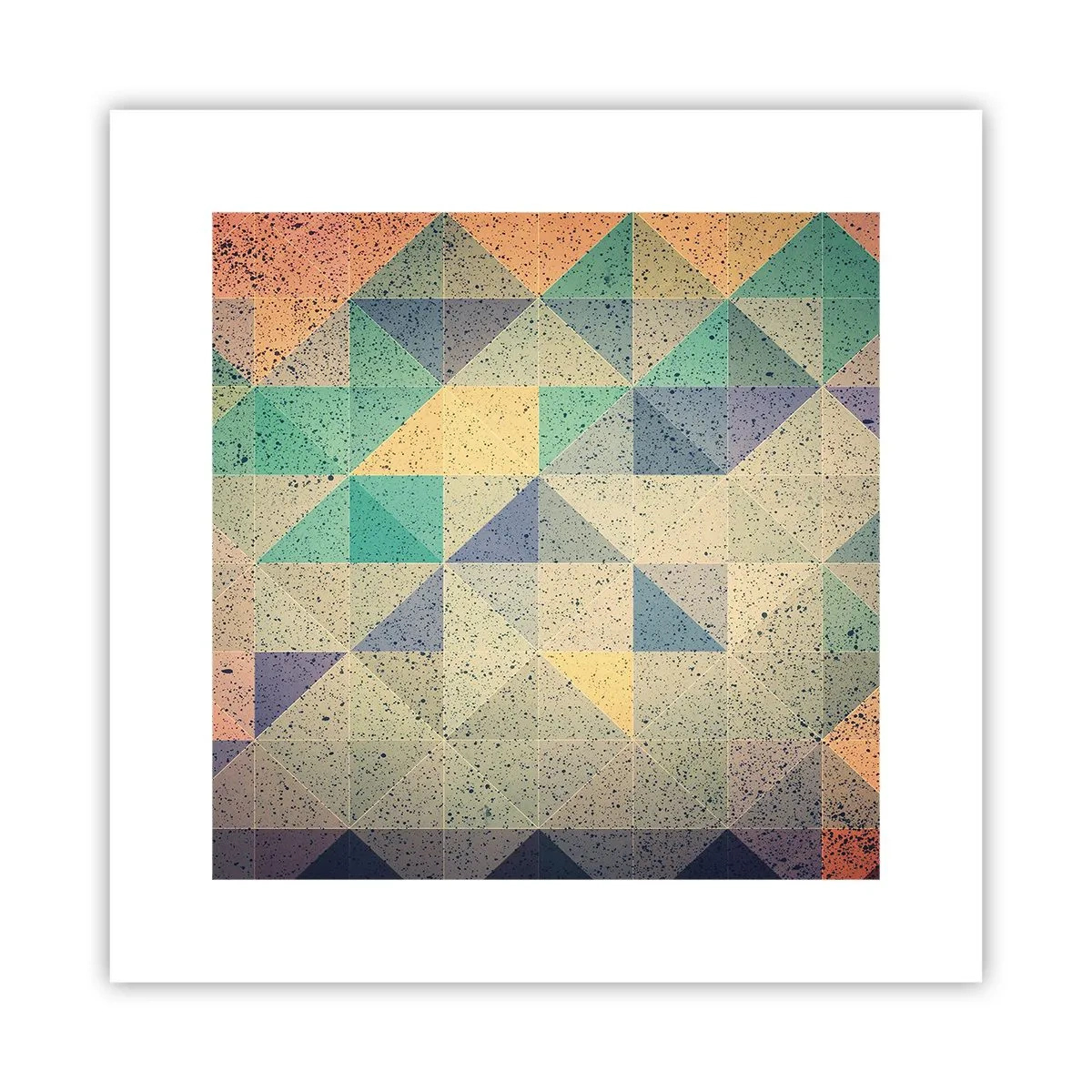 Plagát - Republika trojuholníkov - 30x30 cm