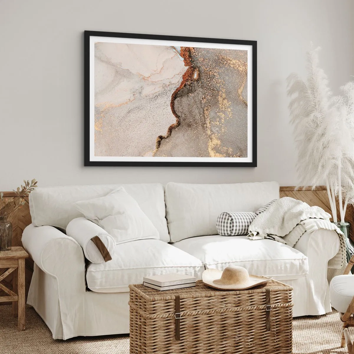 Plagát v čiernom ráme - Na hranici farieb - 100x70 cm