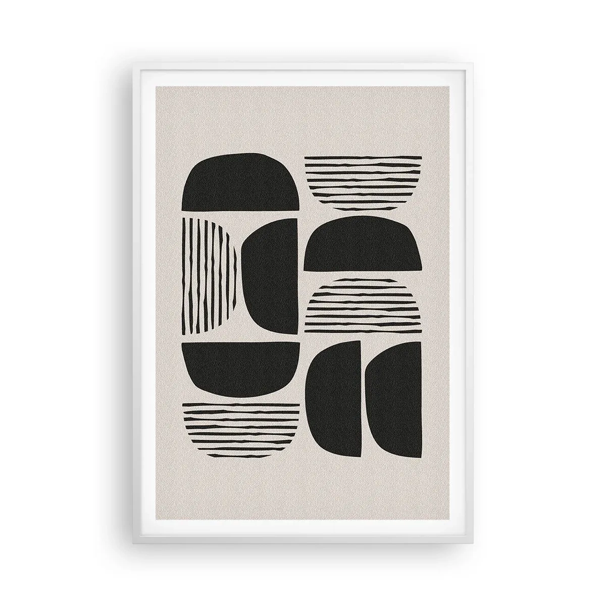 Plagát v bielom ráme - Polovičaté sústavy - 70x100 cm