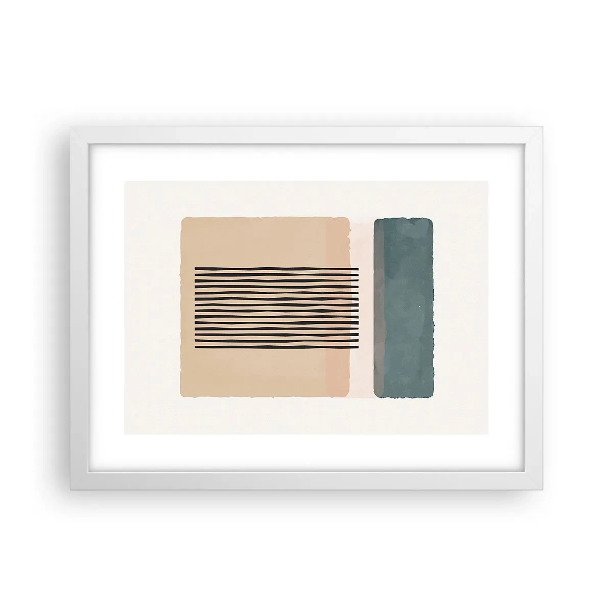 Plagát v bielom ráme - Všetko v poriadku - 40x30 cm