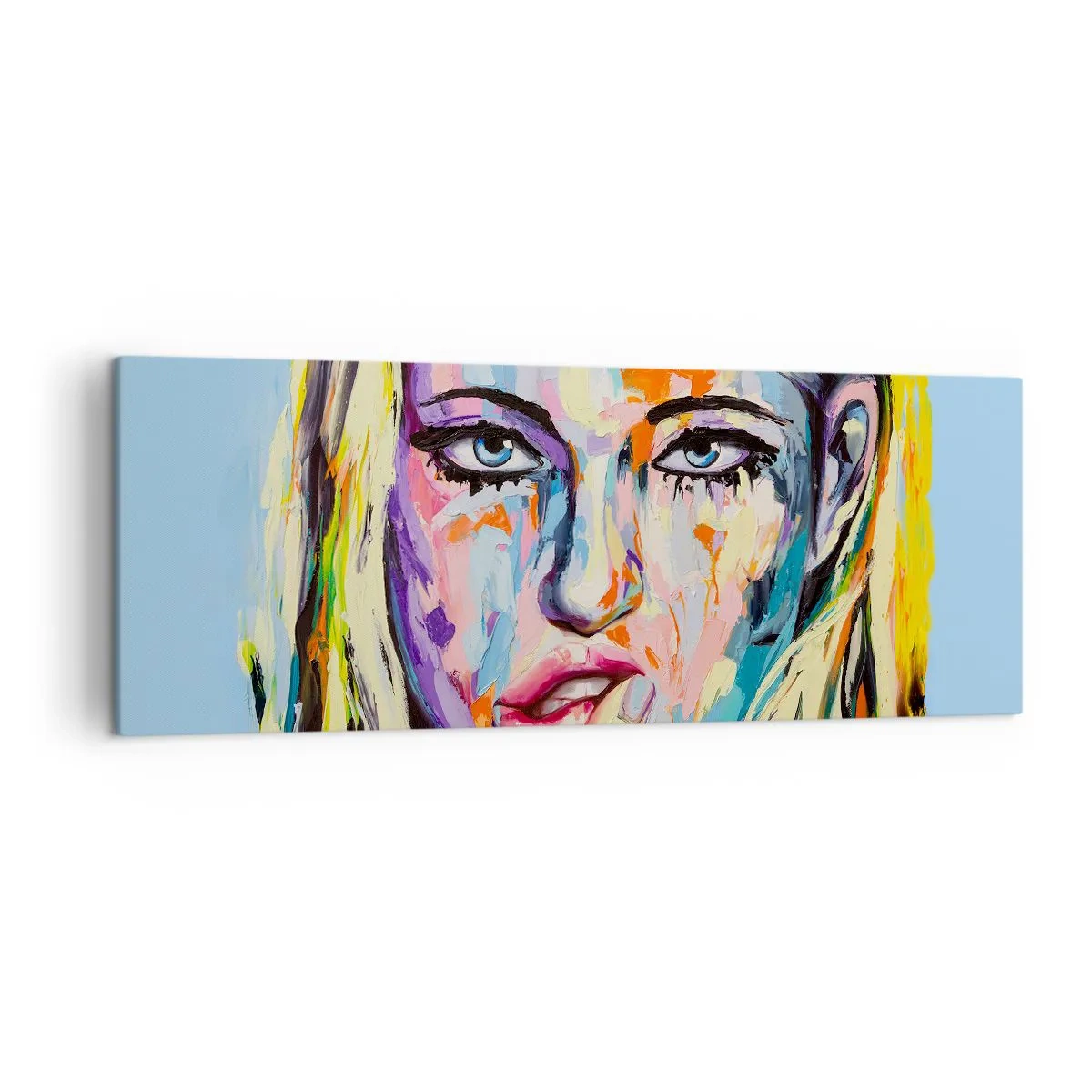 Obraz na plátne - Pozri sa jej priamo do očí - 140x50 cm