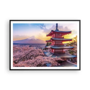 Plagát v čiernom ráme - Podstata japonského ducha - 100x70 cm