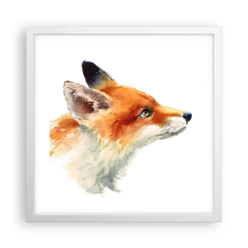 Plagát v bielom ráme - Opatrnosti nie je nikdy dosť - 40x40 cm