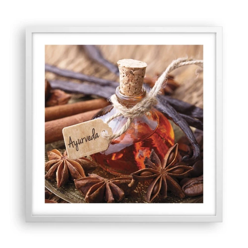 Plagát v bielom ráme - K jednote tela a ducha - 50x50 cm